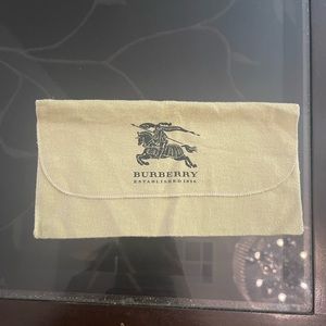 Burberry wallet dust cover.